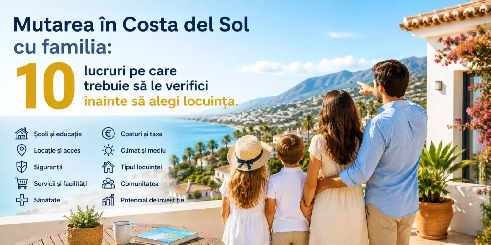  Mutarea în Costa del Sol cu familia: 10 lucruri pe care trebuie să le verifici înainte să alegi locuința